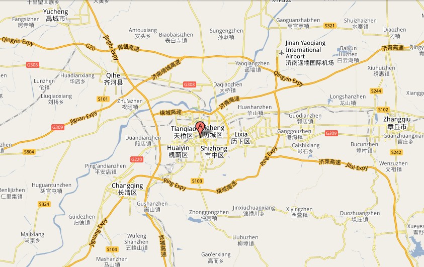 map of jinan